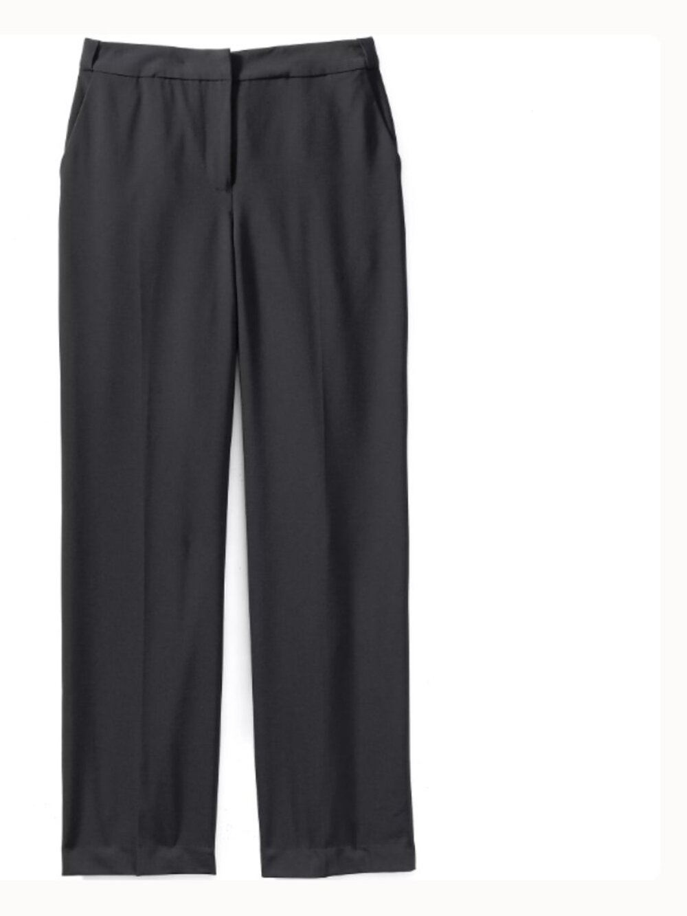 new $95.95 lands' end washable wool black dress pants 20 tall. woman's 20 long